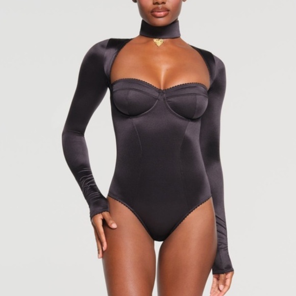 Skims stretch satin bodysuit - Picture 1 of 6